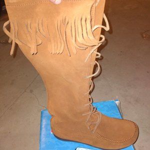 Moccasin style boots